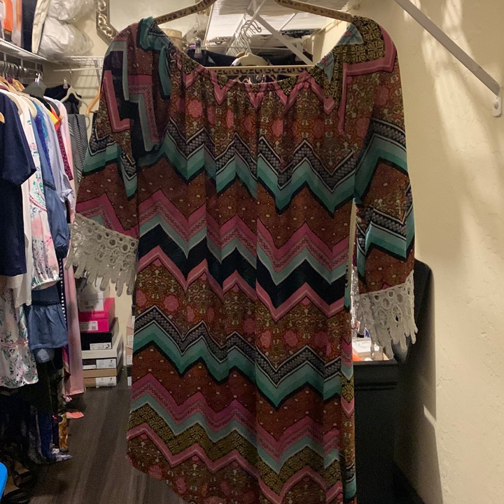L-xL blouse multi colored used